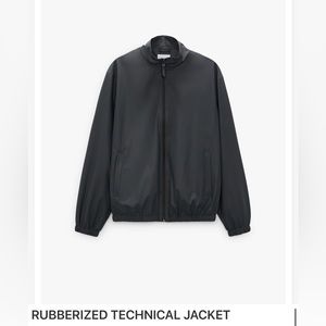 Zara Rubberized Technical Men’s Full Zip Light Jacket medium